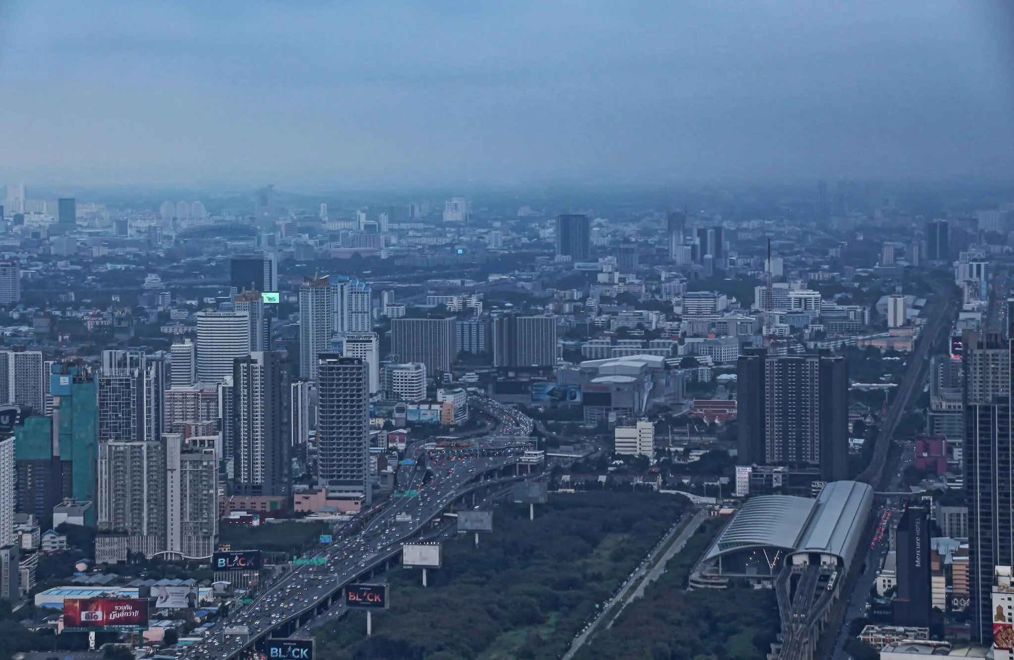 Blick vom Baiyoke Tower in Bangkok