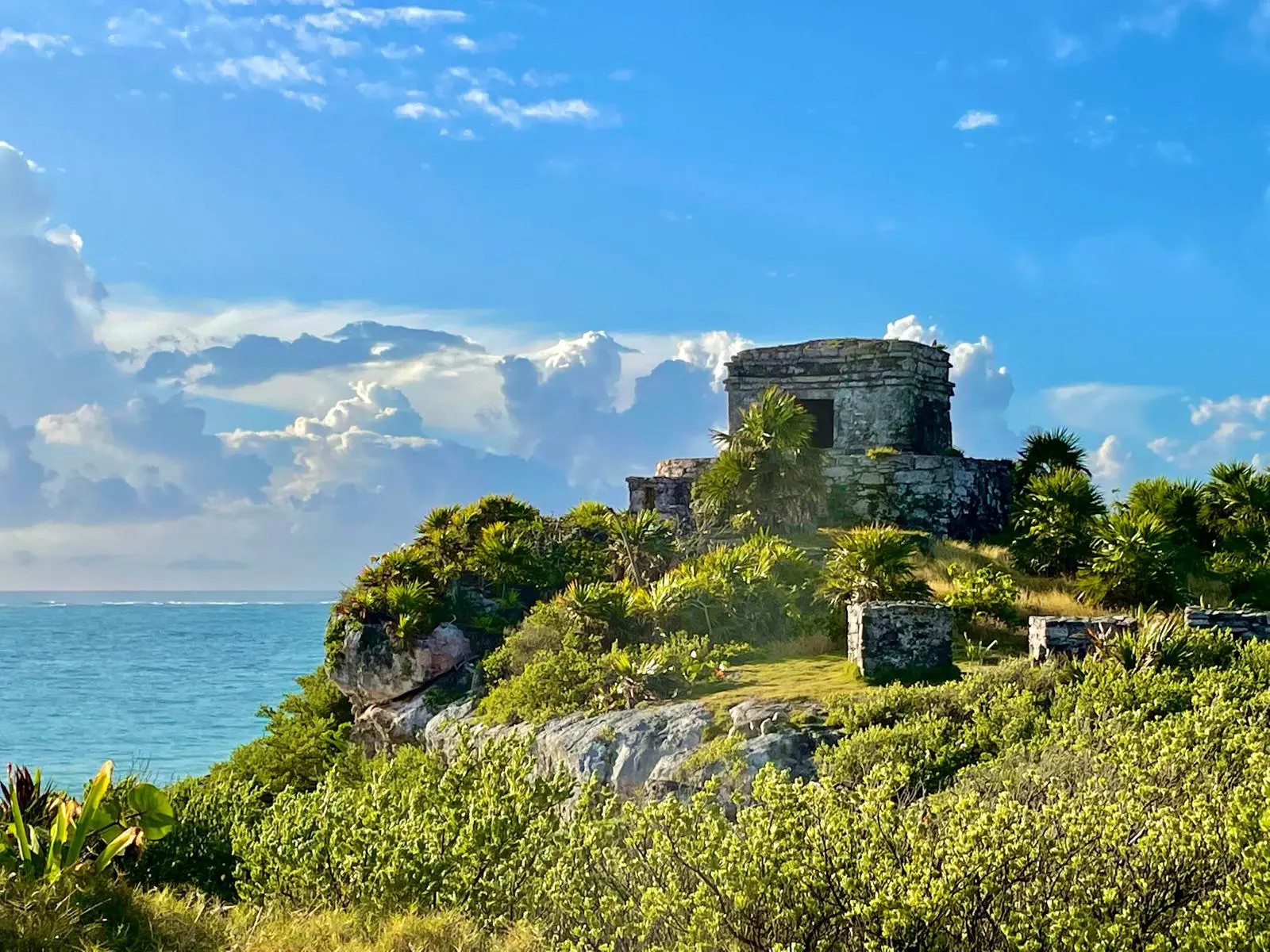 Maya Stätte in Tulum an der Küste