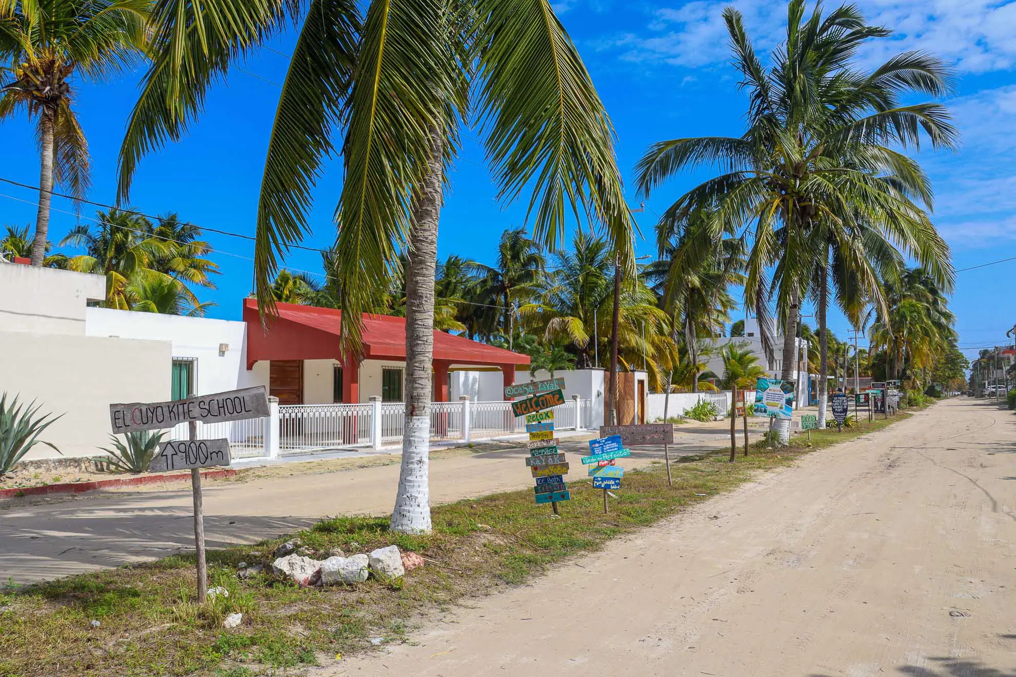 Sandstraße in El Cuyo