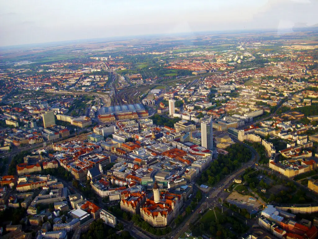 Blick über Leipzig