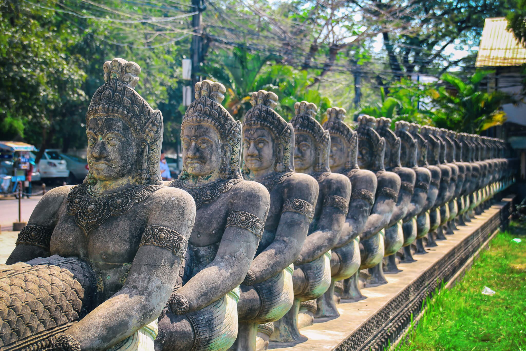 Typische Skulpturen in Kambodscha