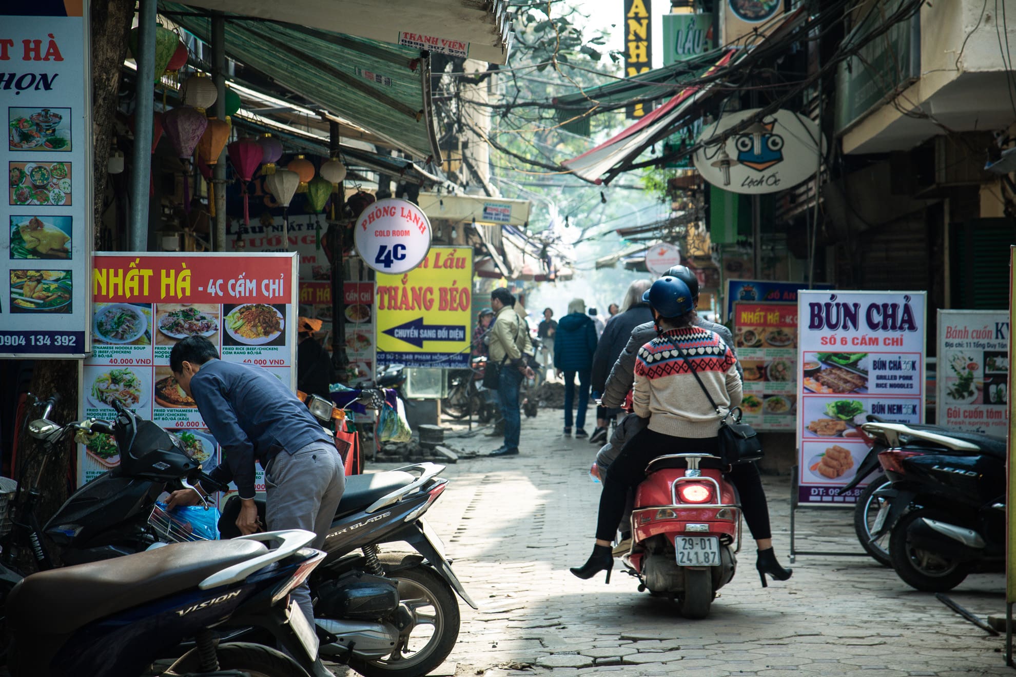 Straße von Hanoi in Vietnam