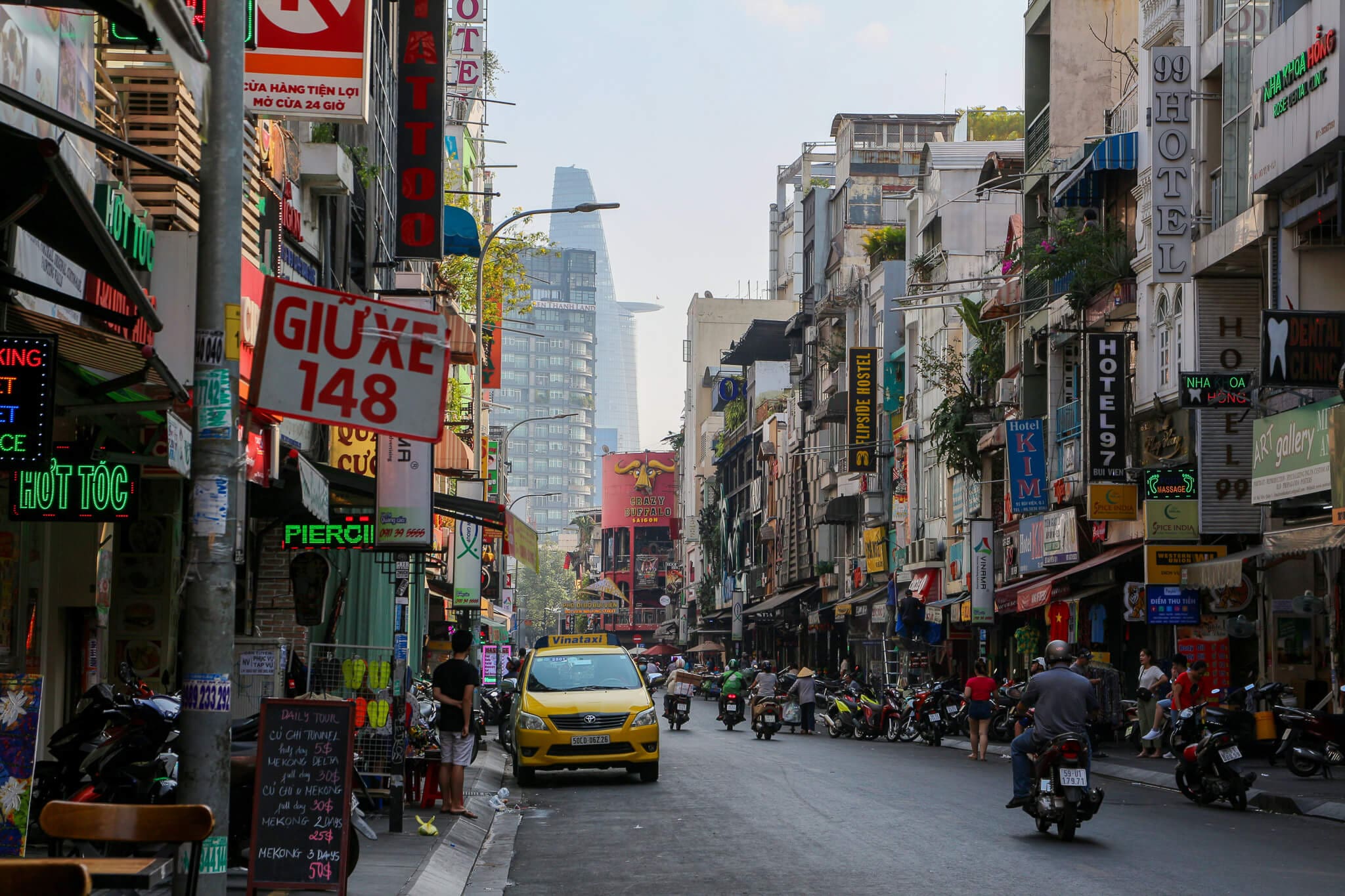 Straße in Saigon, Vietnam