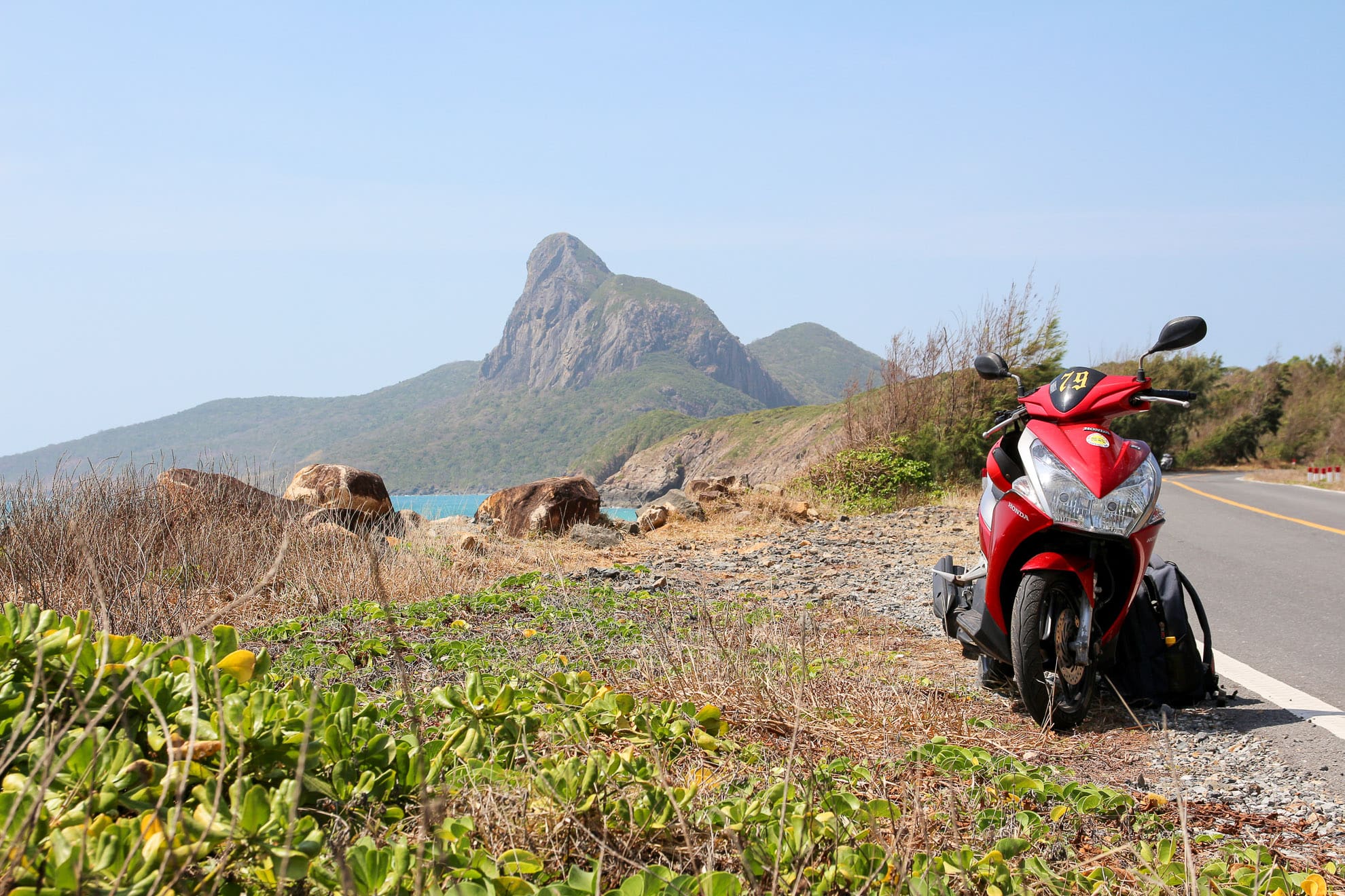 Gemieteter Roller auf Con Dao