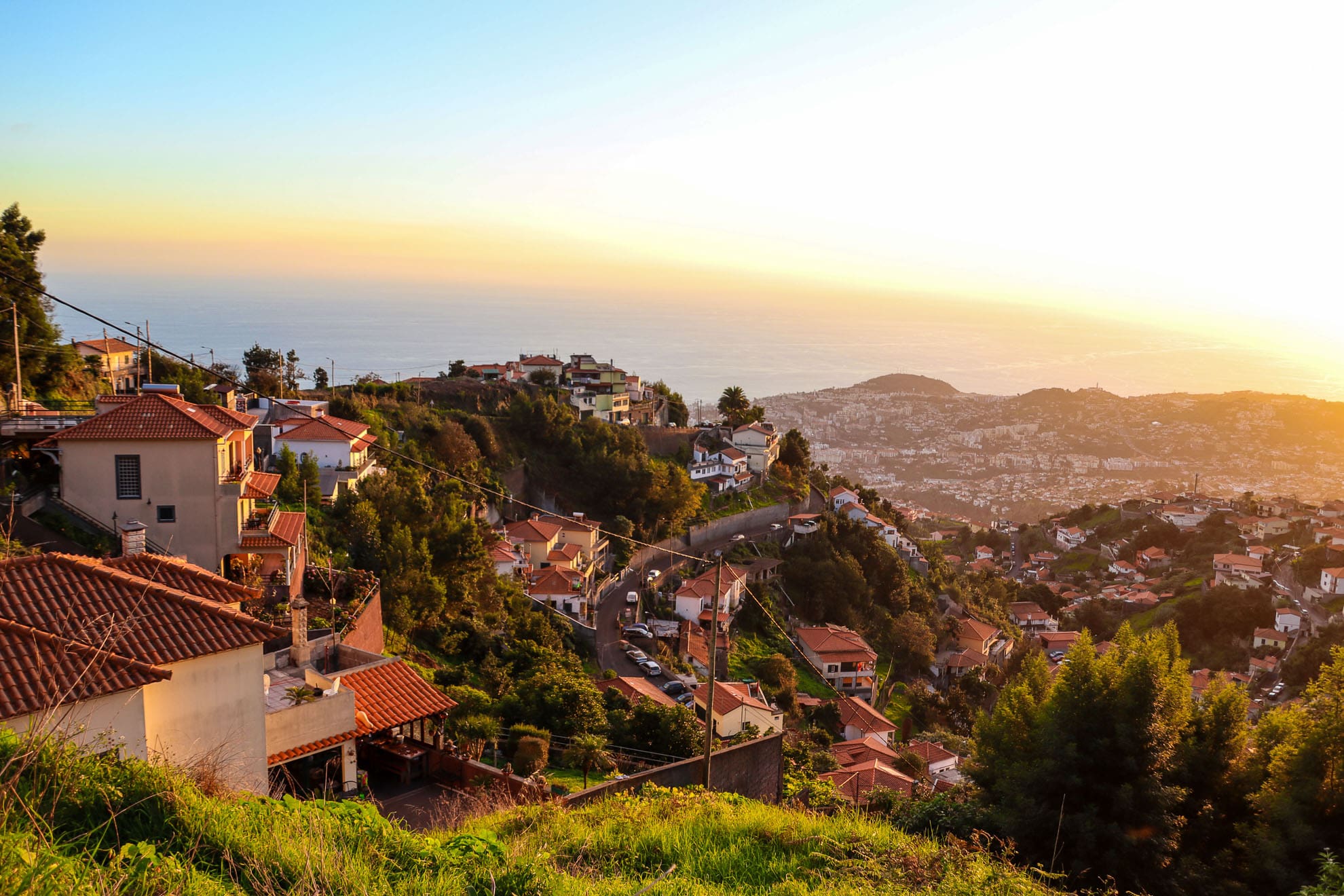 Funchal bei Sonnenuntergang