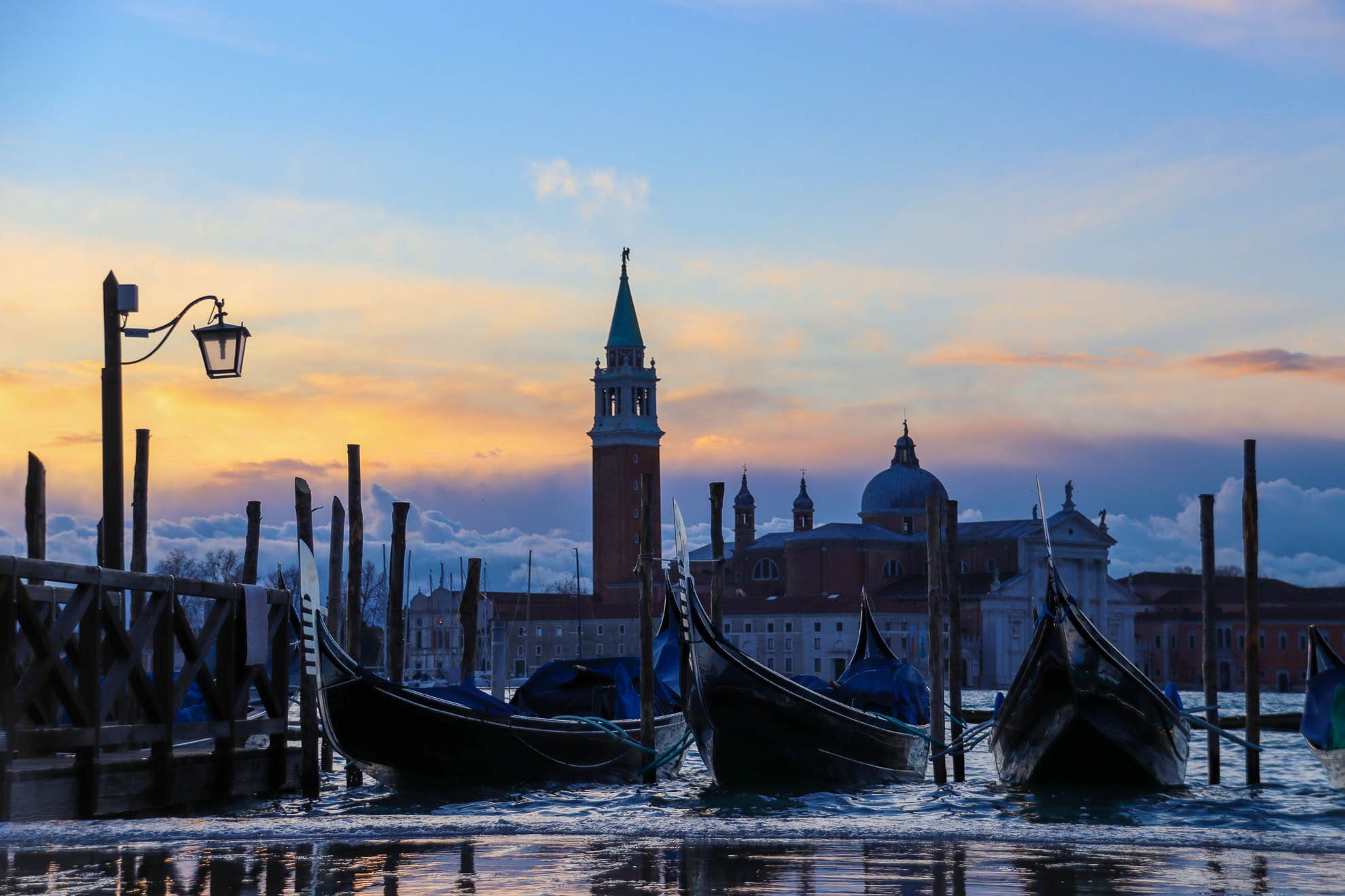 Venedig Lagunenstadt bei Sonnenaufgang