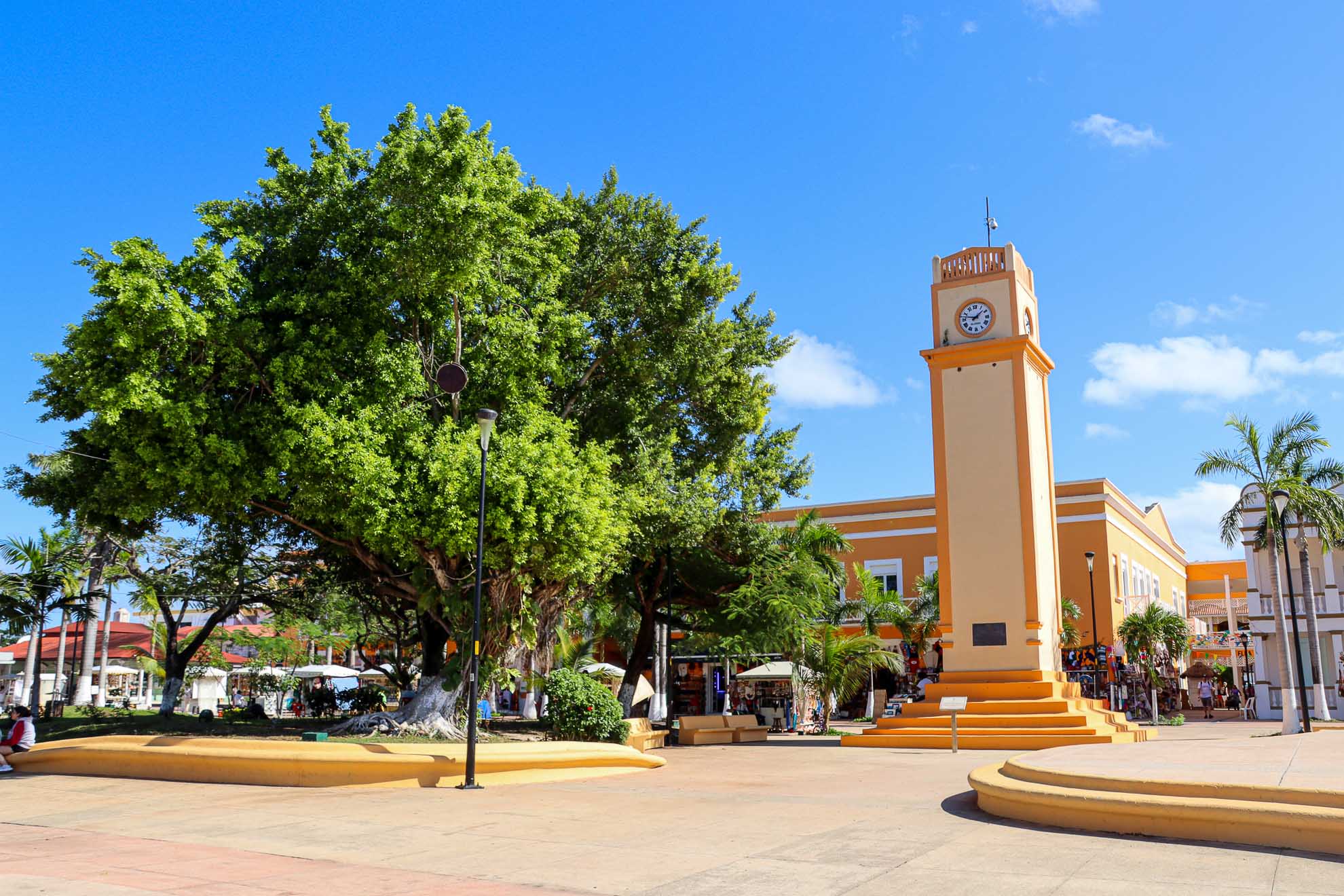 Zentraler Platz auf Cozumel