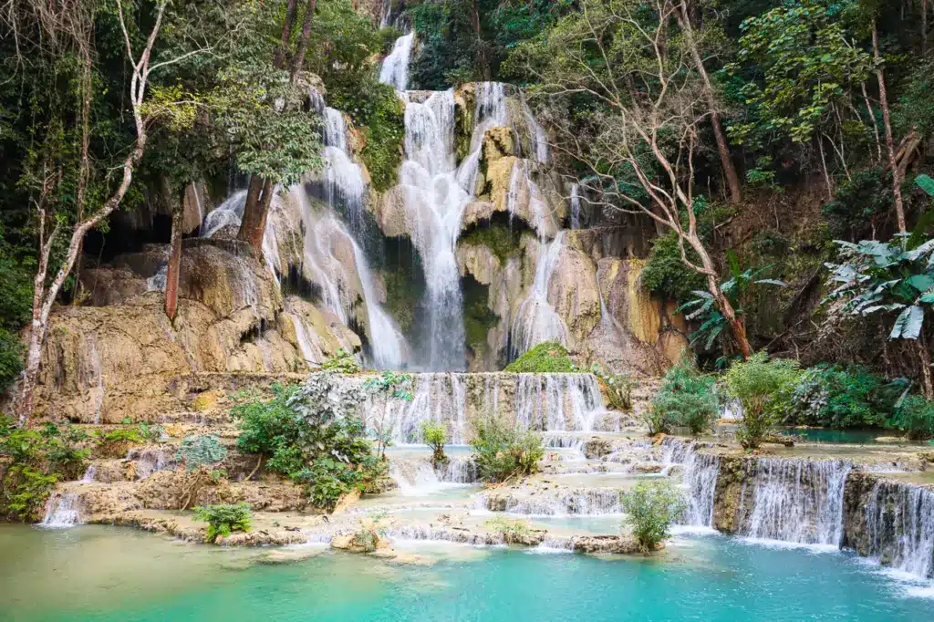 Kuang Si Wasserfall Kaskade Luang Prabang Laos