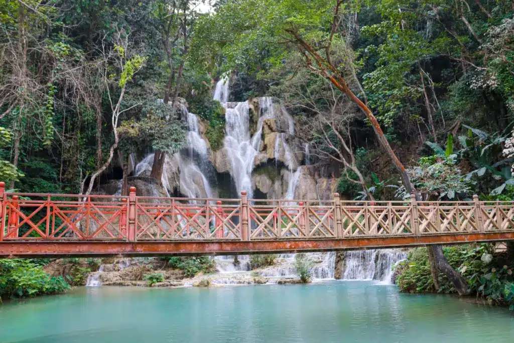 Kuang Si Wasserfall Kaskaden Luang Prabang Laos